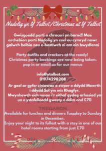 Christmas Parties Ceredigion Tregaron